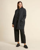 Cappotto jacquard in maglia