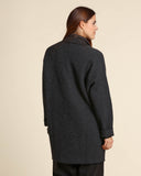 Cappotto jacquard in maglia