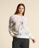 Maglia jacquard in misto alpaca e lana