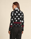 Maglia jacquard con macro pois