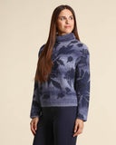 Maglia jacquard in misto alpaca