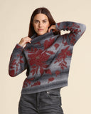 Maglia jacquard in misto alpaca