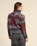 Maglia jacquard in misto alpaca