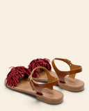 Sandali in pelle e camoscio