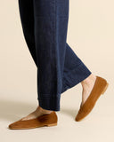 Ballerine in pelle scamosciata