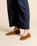 Ballerine in pelle scamosciata