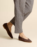 Ballerine in pelle scamoscaiata