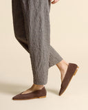 Ballerine in pelle scamoscaiata