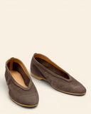 Ballerine in pelle scamoscaiata