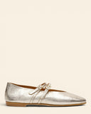 Ballerine in pelle laminata
