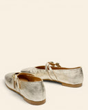 Ballerine in pelle laminata