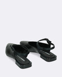 Mules in pelle