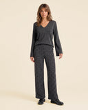 Pantaloni in jersey jacquard