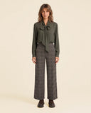 Pantaloni in jersey jacquard