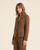 Giacca in jersey jacquard