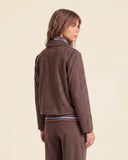 Giacca effetto suede