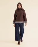 Maglia in jersey effetto lana cotta