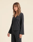 Maglia a V con lurex
