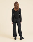 Maglia a V con lurex