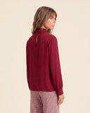 Blusa in crepe di misto seta