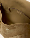 Borsa Venus Midi in suede con frange