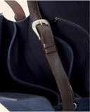 Borsa Trinity midi in suede