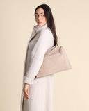 Borsa Trinity midi in suede