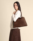 Borsa Trinity midi in suede