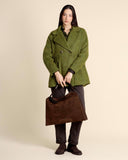 Borsa Trinity large in suede