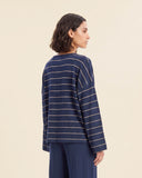 Cardigan in jersey di misto cotone