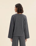 Cardigan in jersey di misto cotone