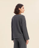 Cardigan in jersey di misto cotone
