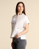 Camicia in cotone con pizzo