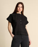 Camicia in cotone con pizzo