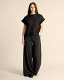 Camicia in cotone con pizzo