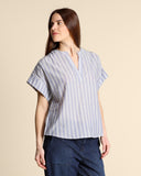 Blusa in mussola di cotone
