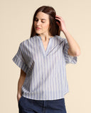 Blusa in mussola di cotone