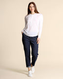 Camicia in jersey di cotone con ricami