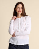 Camicia in jersey di cotone con ricami