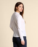 Camicia in jersey di cotone con ricami