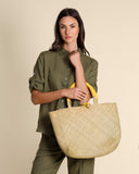Borsa shopping in paglia