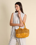 Borsa intrecciata in pelle