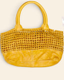 Borsa intrecciata in pelle