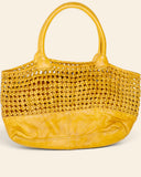Borsa intrecciata in pelle