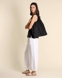 Borsa jacquard in tessuto