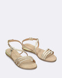 Sandali in pelle intrecciata