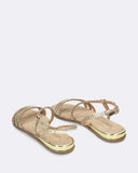 Sandali in pelle intrecciata