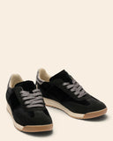 Sneakers in camoscio e velluto