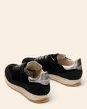 Sneakers in camoscio e velluto