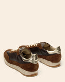 Sneakers in pelle e camoscio